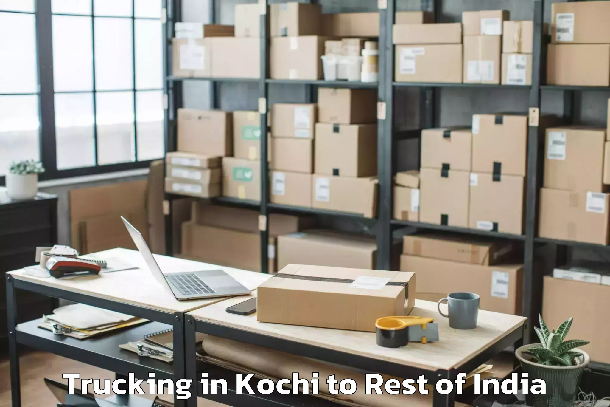 Top Kochi to Soibugh Trucking Available